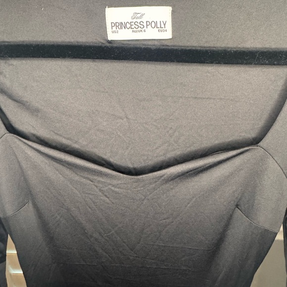 Princess Polly Dalzine Black Long Sleeve Mini Dress Size 2 - Picture 3 of 8